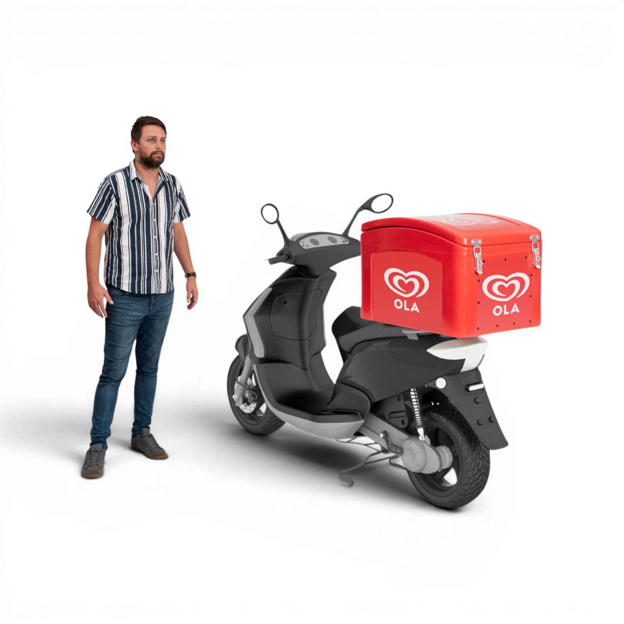 Multi-Temp Delivery Bike Box