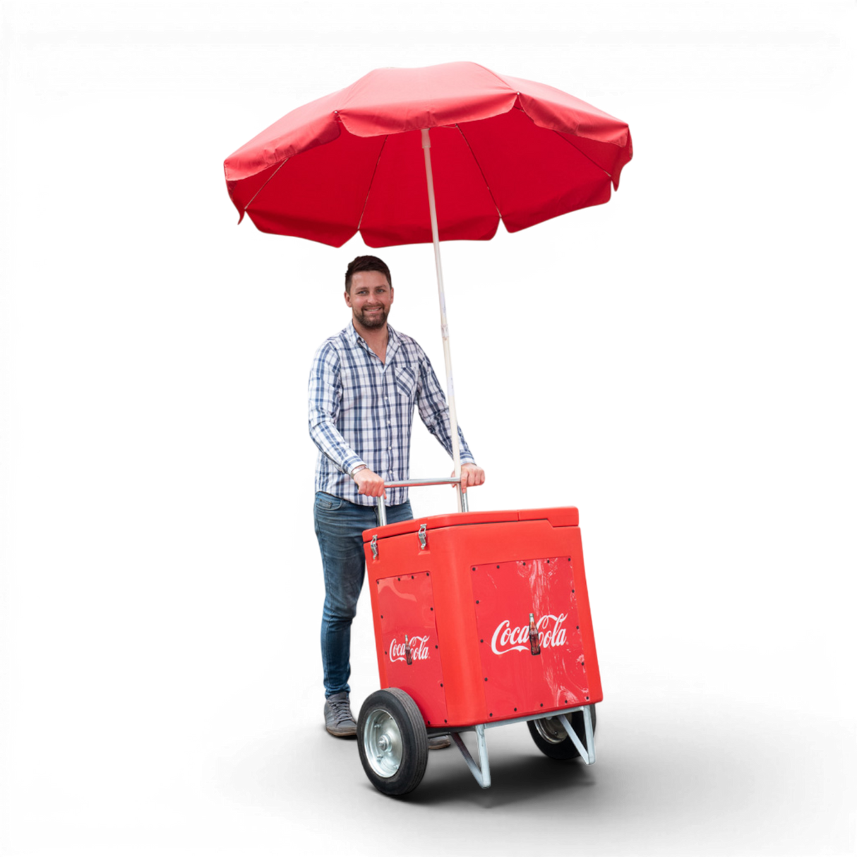 4-Case TILTED Push Cart